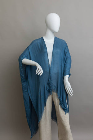 Leto Accessories - 🌻 Summer Style Staple: Colorful Frayed Trim Kimono