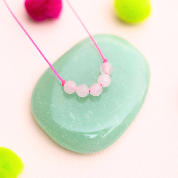 Rose Quartz Little Wishes KIDS Necklace for Love