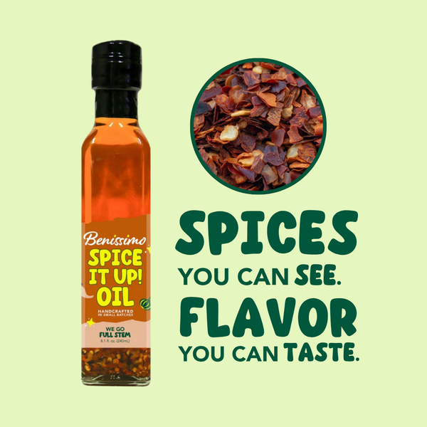 Benissimo / Hongar Farms / Lesley Elizabeth - Benissimo Spice it Up! Oil – 8.12 fl oz Marasca