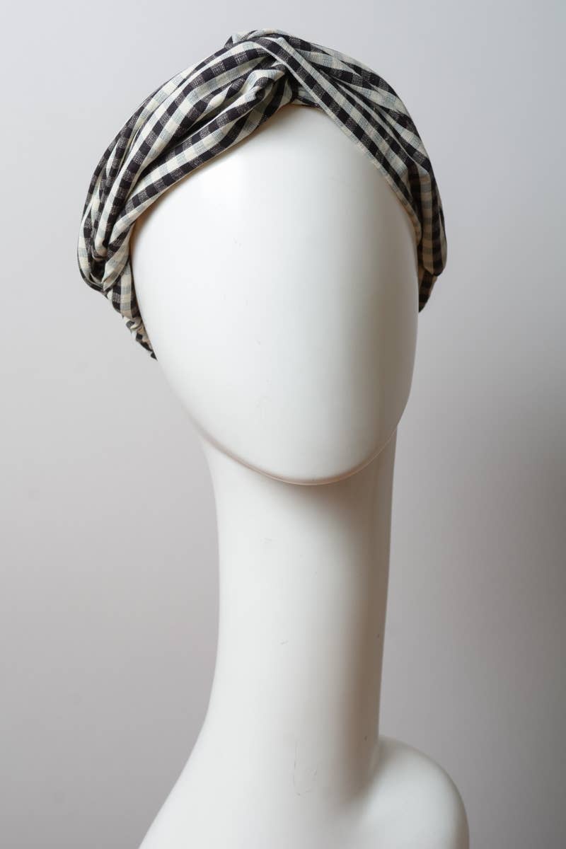 Checkered Knotted Headband