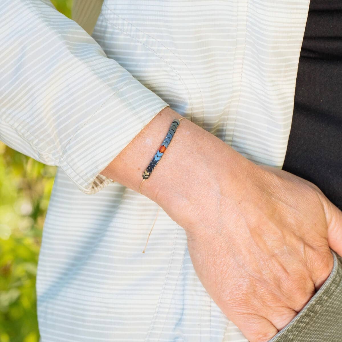 Adventure Awaits Carnelian Adjustable Bracelet