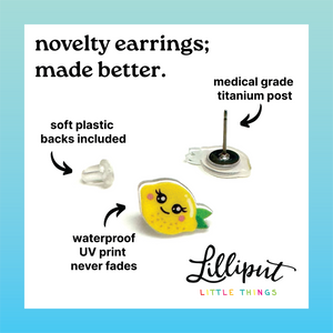 Lilliput Little Things - Baby Cow Earrings // Farm Animal Earrings