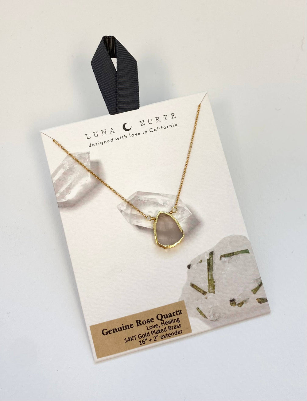 Earth, Wind and Fire Rose Quartz Necklace