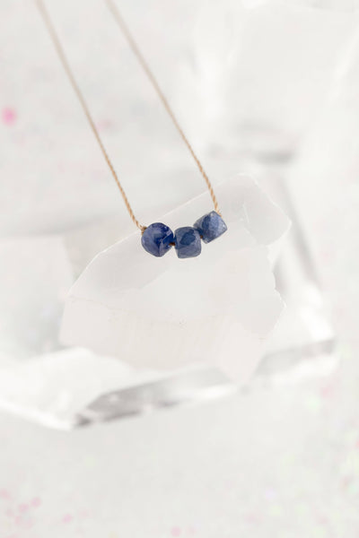 SoulKu - Sapphire Birthstone Necklace for September - BRTH09