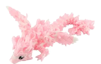 Articulated 3D Printed Dragon Figurine (5")