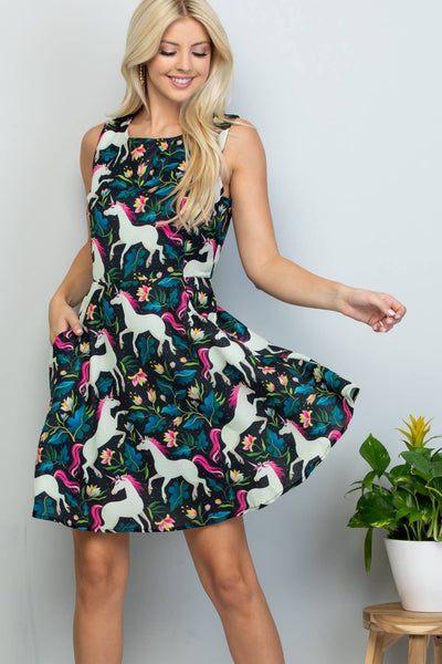 Floral Unicorn Dress