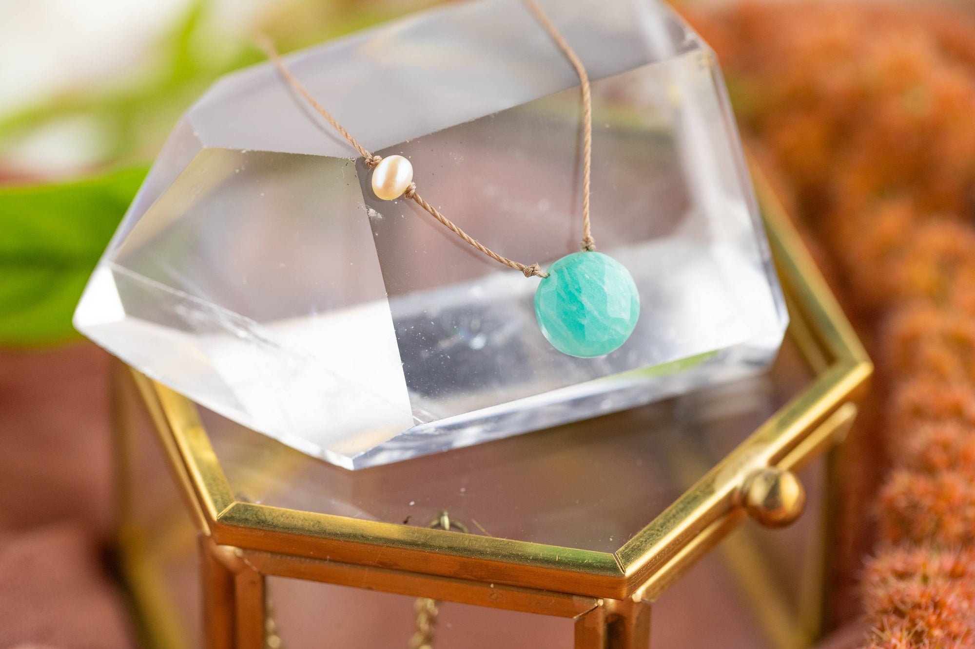 You are Brave Amazonite Necklace