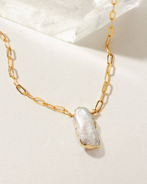 Elemental Force Necklace - Cultured Freshwater Pearl