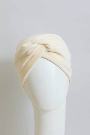 Black Soft Twisted Velvet Headband