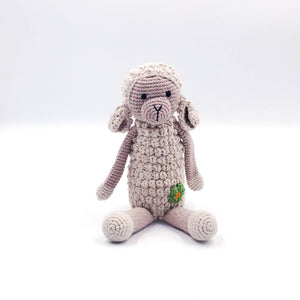 Pebble - Sweet Baby Lamb Plush Toy-Handcrafted Organic Cotton Crochet