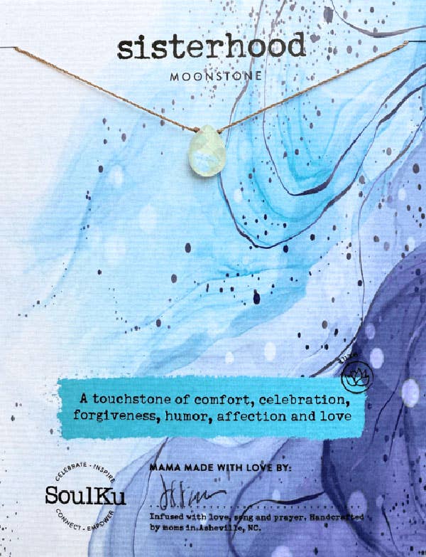 SoulKu - Moonstone Alive & Well Necklace for Sisterhood