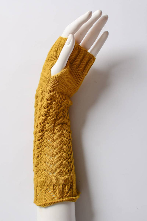 Golden Winter Arm Warmers
