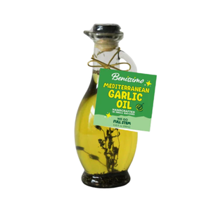 Benissimo / Hongar Farms / Lesley Elizabeth - Mediterranean Garlic EVOO Blend – 8.45 fl oz Cruet