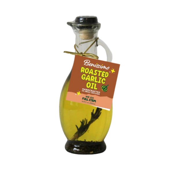 Benissimo / Hongar Farms / Lesley Elizabeth - Roasted Garlic EVOO Blend – 8.45 fl oz Cruet