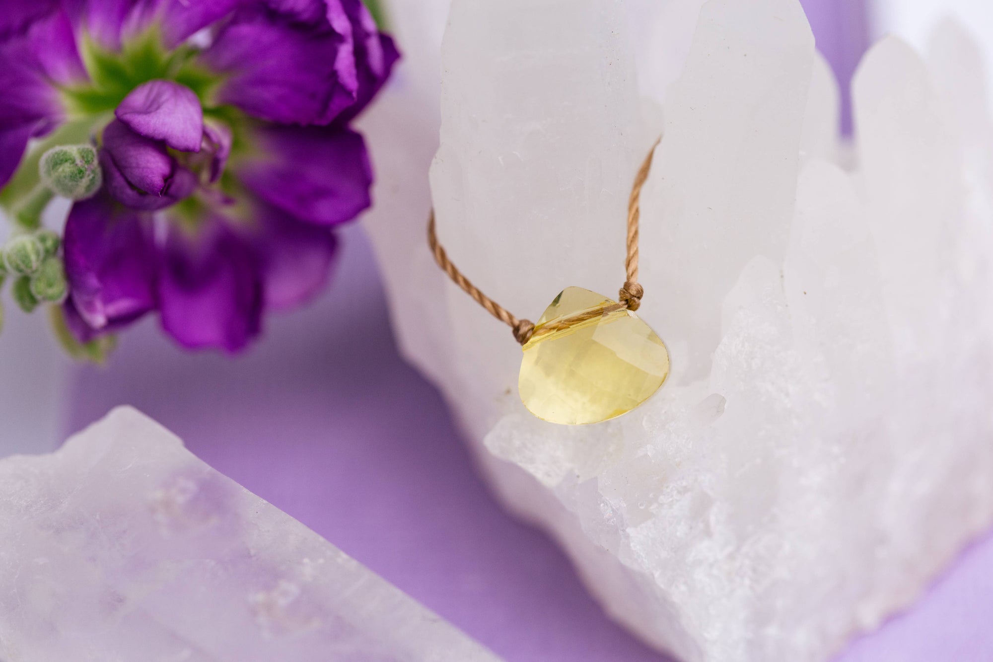 Joy Soul Shine Necklace - Sunshine Yellow Crystal