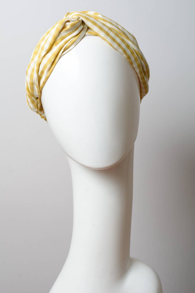Checkered Knotted Headband