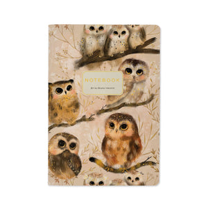 BV by Bruno Visconti - A5 Notebook -  Owlets
