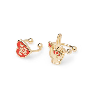 Yellow Owl Workshop - F*ck Off & Middle Finger Ear Cuffs | No Piercing Earring