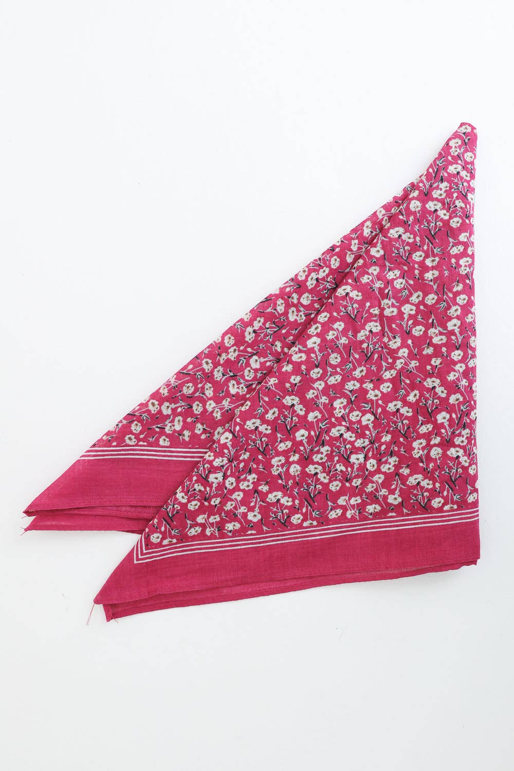 Boho Floral Cotton Bandana