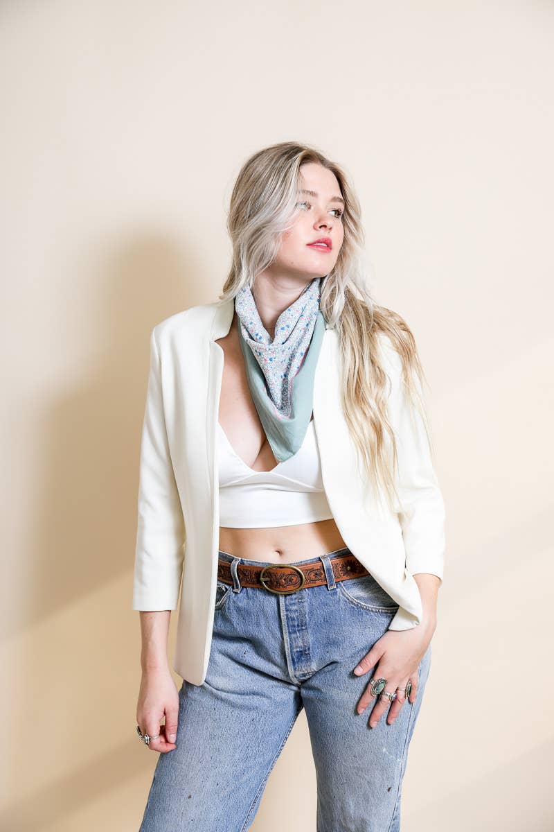 Floral Wide Country Bandana