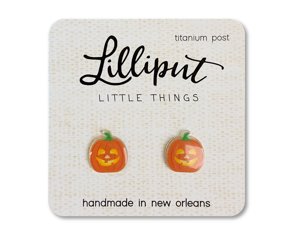 Lilliput Little Things - Jack O' Lantern Earrings // Halloween Earrings