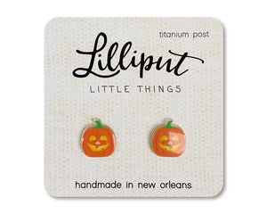 Lilliput Little Things - Jack O' Lantern Earrings // Halloween Earrings