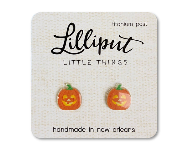 Lilliput Little Things - Jack O' Lantern Earrings // Halloween Earrings