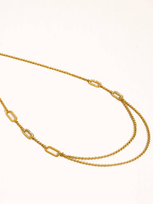 Flânerie by MAIQ - Vion 18K Gold Non-Tarnish Layered Chain Necklace