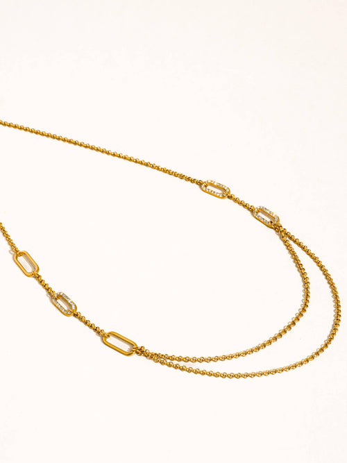 Flânerie by MAIQ - Vion 18K Gold Non-Tarnish Layered Chain Necklace