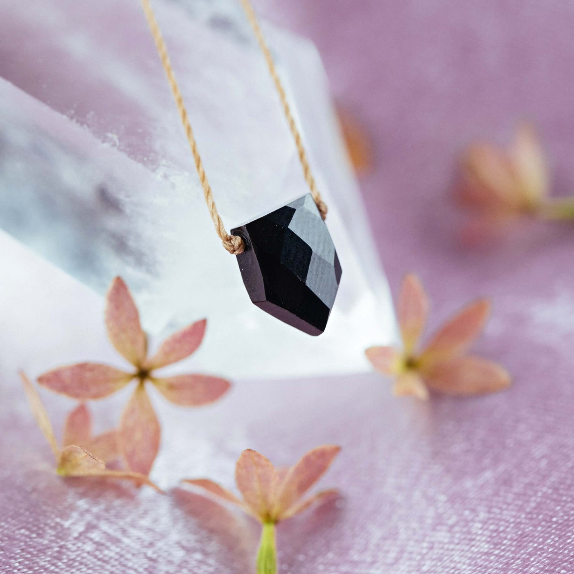 She Believed Black Spinel Necklace