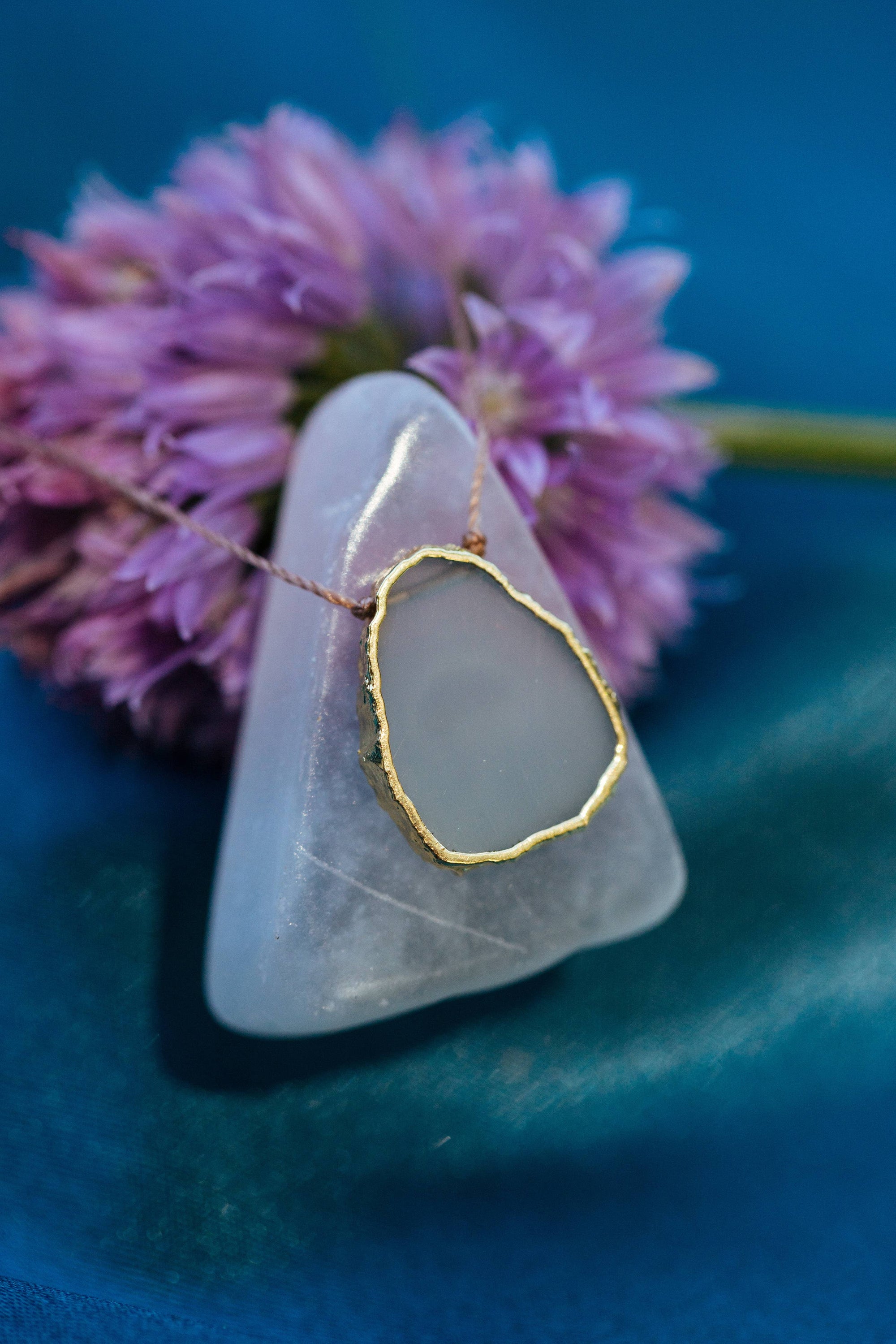 Be the Light Aqua Chalcedony Necklace