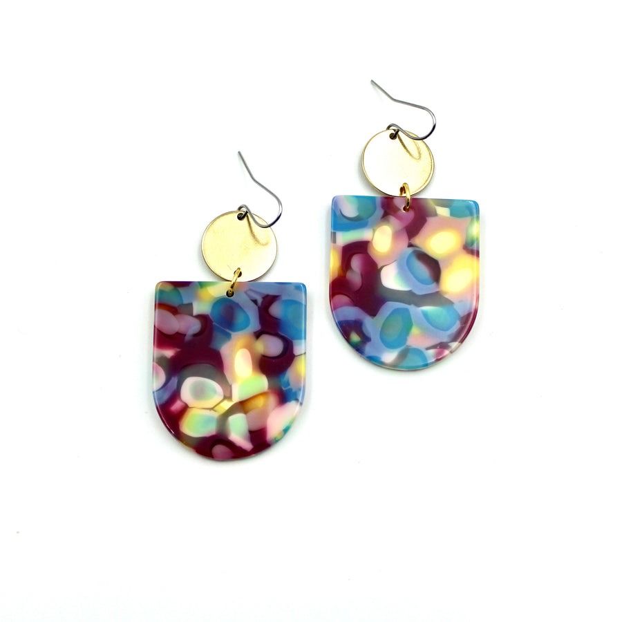 Watercolor Drop Earrings