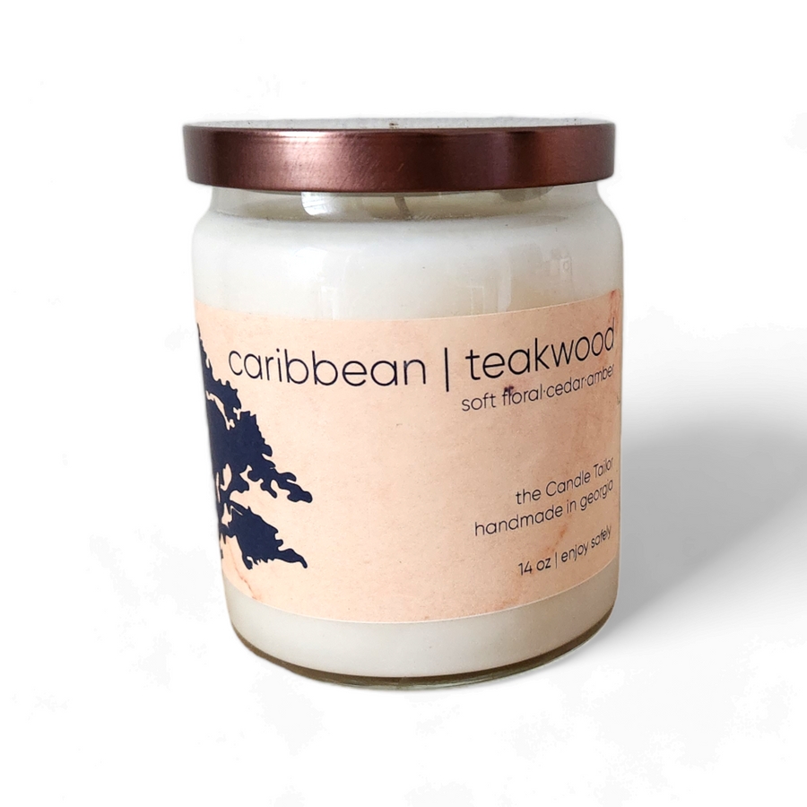 CARIBBEAN TEAKWOOD SANDALWOOD CANDLE