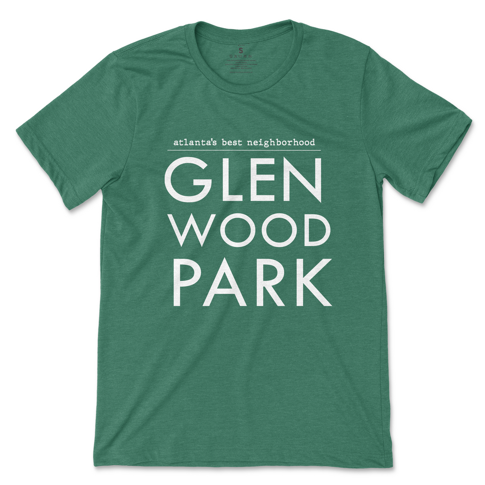 Atlanta Neighborhood Tee - Glenwood Park Deep Green