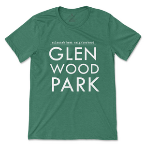 Atlanta Neighborhood Tee - Glenwood Park Deep Green