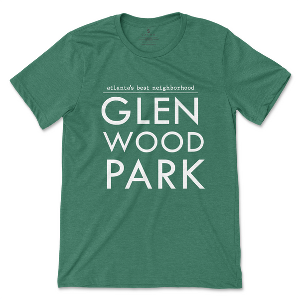 Atlanta Neighborhood Tee - Glenwood Park Deep Green