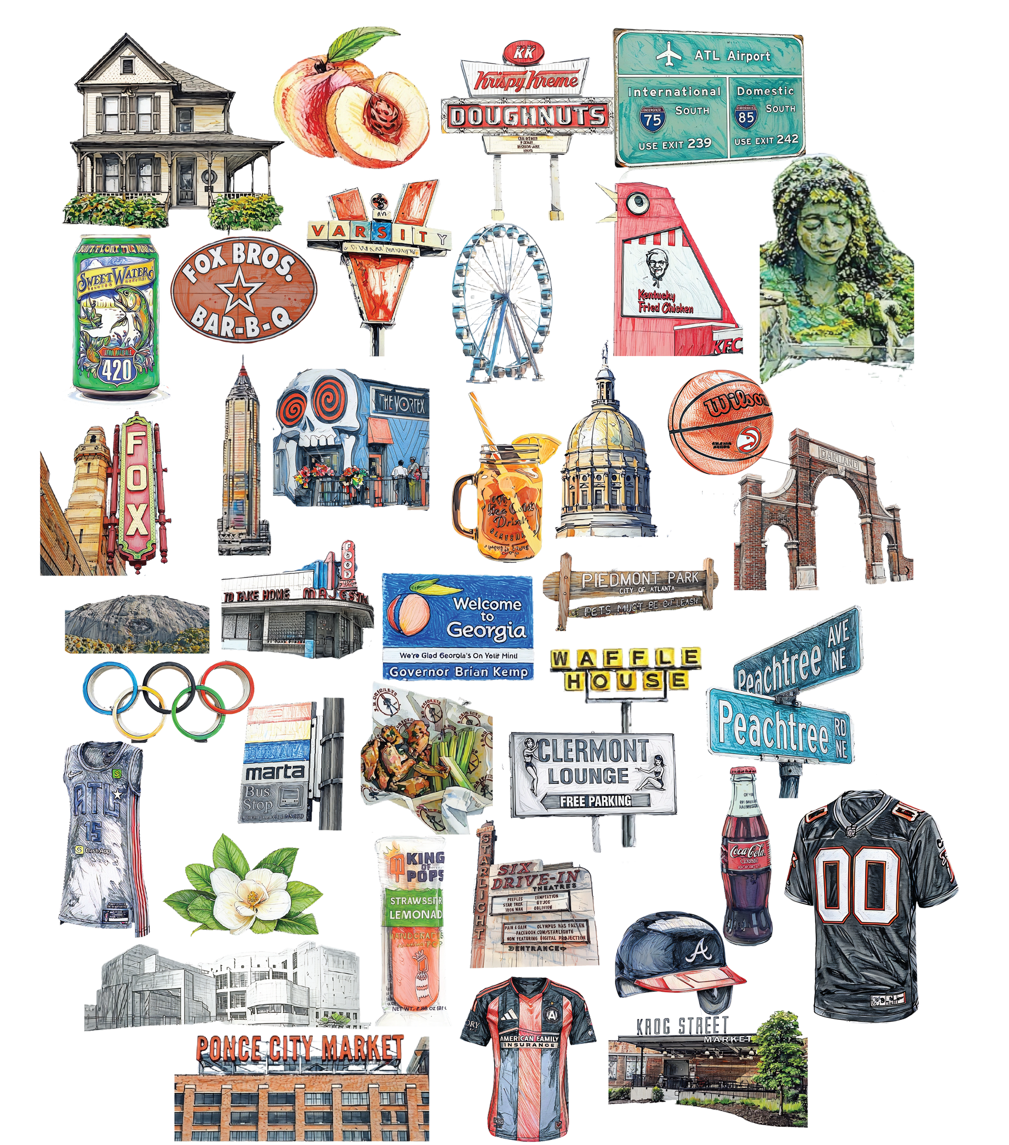 All Things Atlanta Tote Bag