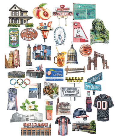 All Things Atlanta Tote Bag