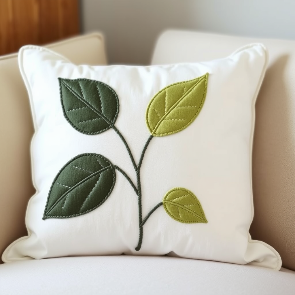 Sewing 102: Machine + Hand Appliqued Pillows