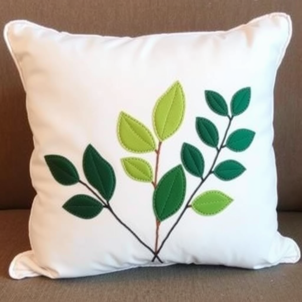 Sewing 102: Machine + Hand Appliqued Pillows