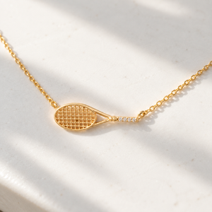 Ace Tennis Racket Necklace