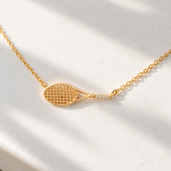 Ace Tennis Racket Necklace