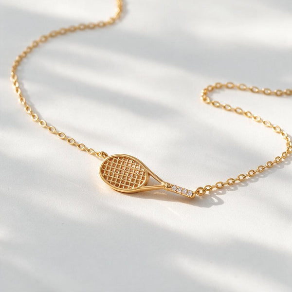 Ace Tennis Racket Necklace