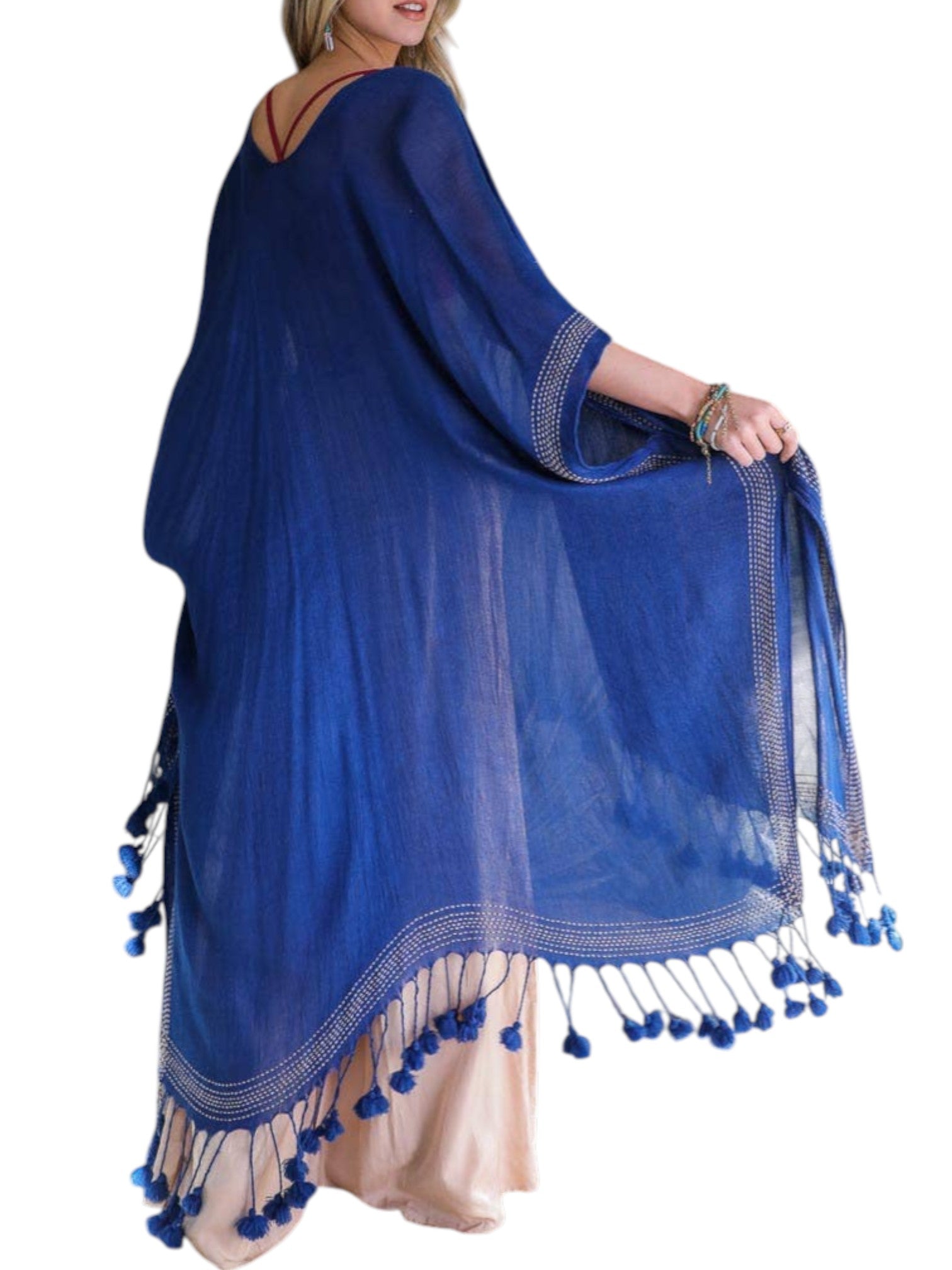 WHS All Seasons Chic Longline Tassel Kimono