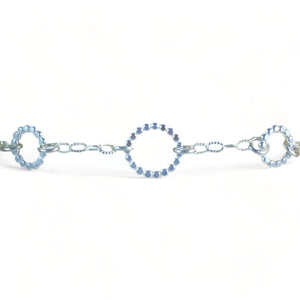 Beaded Floating Bracelet - sterling silver