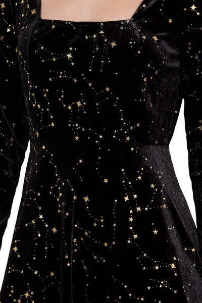 Black Celestial Sparkle Dress