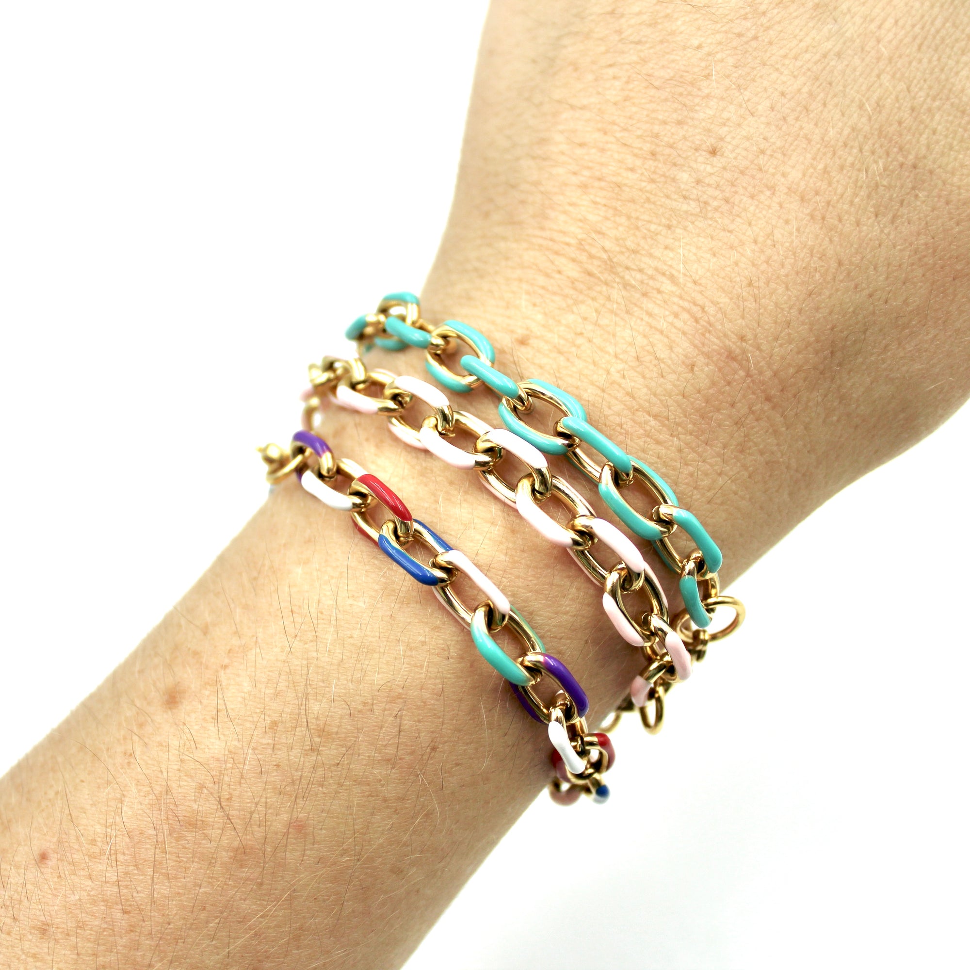 Link Bracelet - Enamel