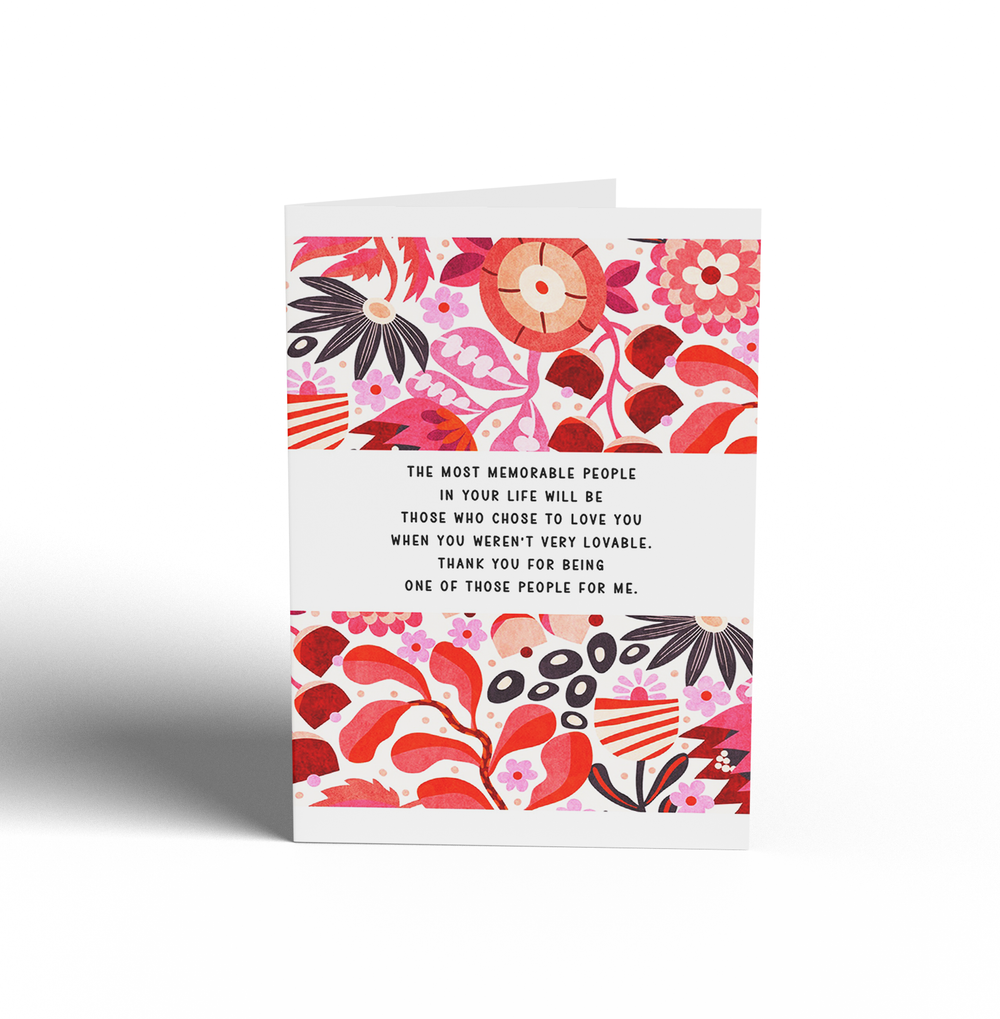 Card - THE MOST MEMORABLE PEOPLE