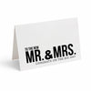 Card -  TO THE NEW MR. & MRS. CONGRATS ON THE BIG DAY