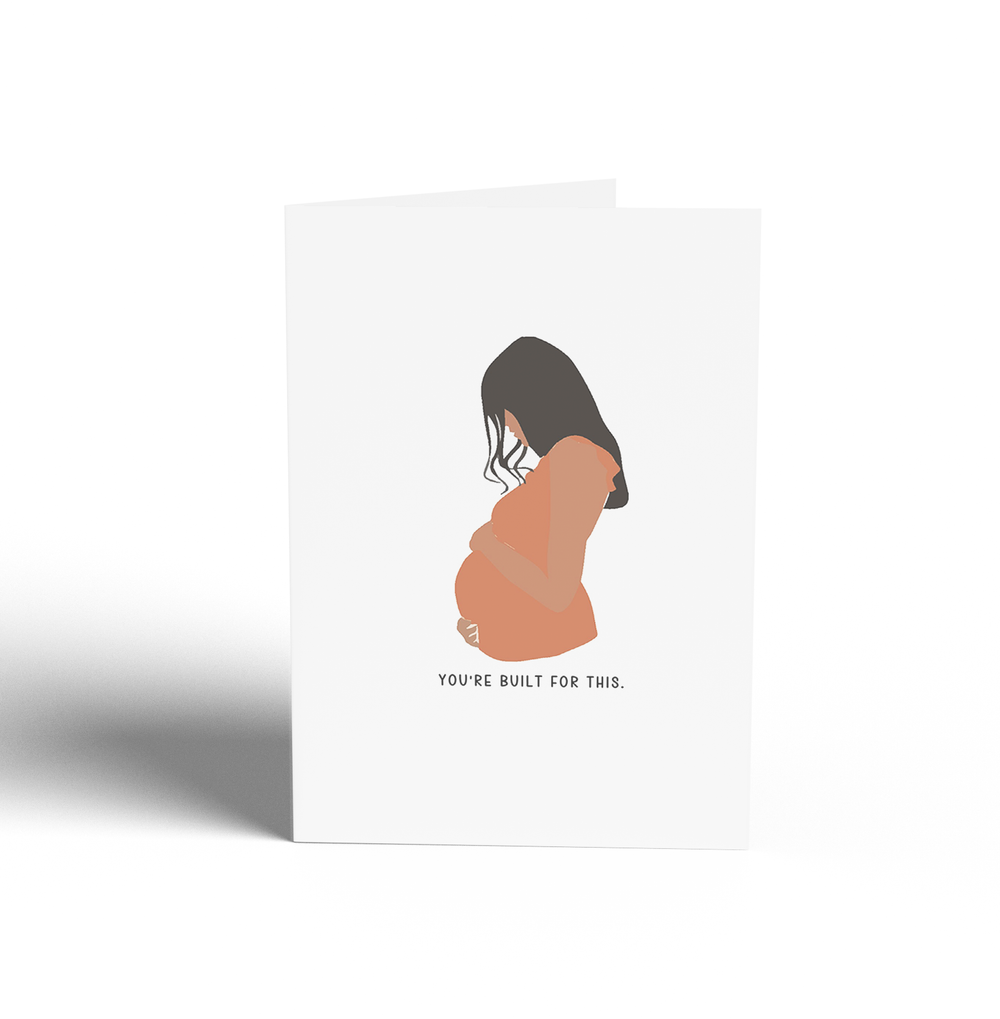 Card - You're Built for This (Olive Skinned New Mom)